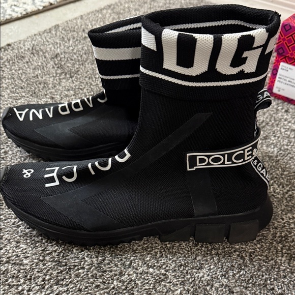 Dolce & Gabbana Other - Dolce & Gabbana Black High-Top Sock Sneakers size EU 45 US 11.5 Mens